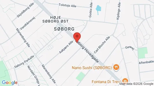 Apartments for rent i Søborg - kort over placeringen