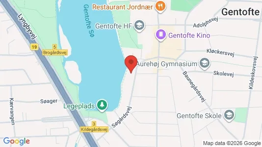 Apartments for rent i Gentofte - kort over placeringen