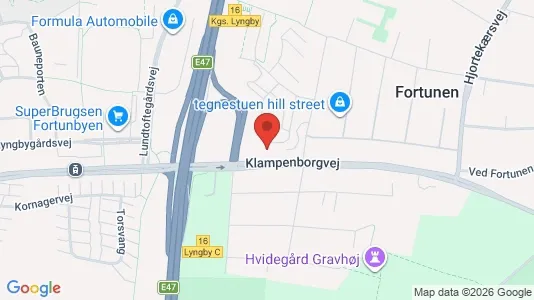 Apartments for rent i Kongens Lyngby - kort over placeringen