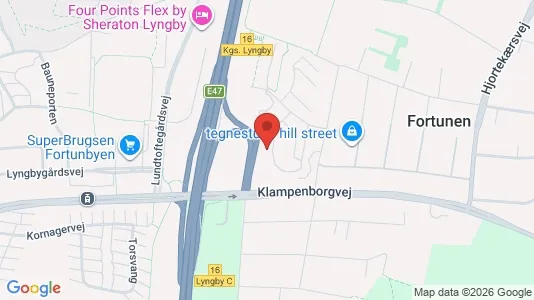 Apartments for rent i Kongens Lyngby - kort over placeringen