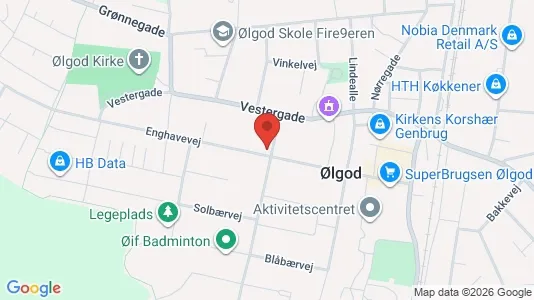 Apartments for rent i Ølgod - kort over placeringen