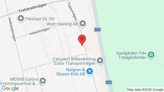 Apartments for rent i Eslöv - kort over placeringen