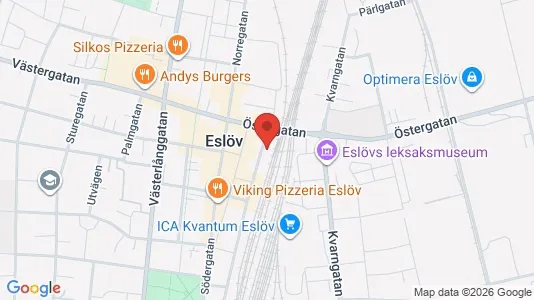 Apartments for rent i Eslöv - kort over placeringen