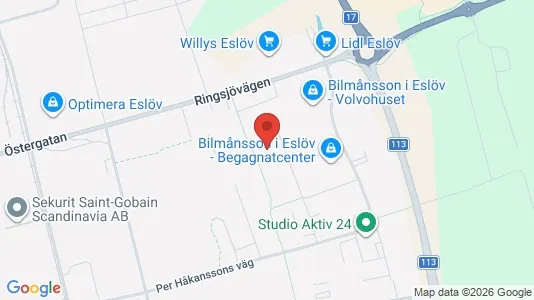 Apartments for rent i Eslöv - kort over placeringen