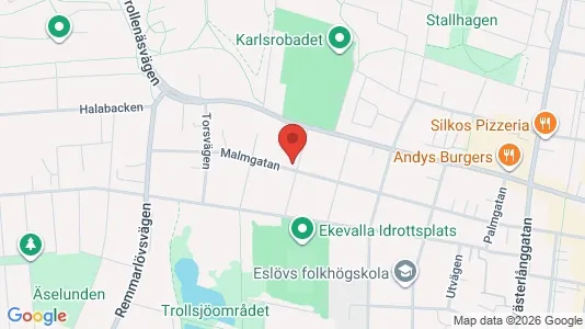 Apartments for rent i Eslöv - kort over placeringen