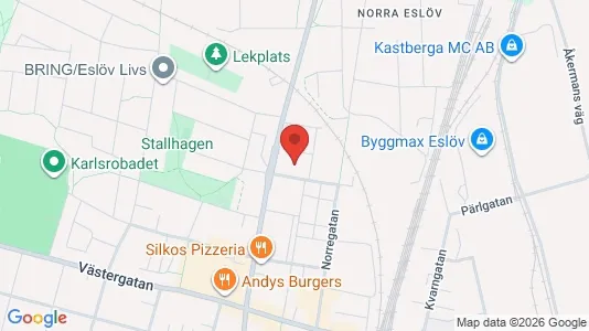 Apartments for rent i Eslöv - kort over placeringen