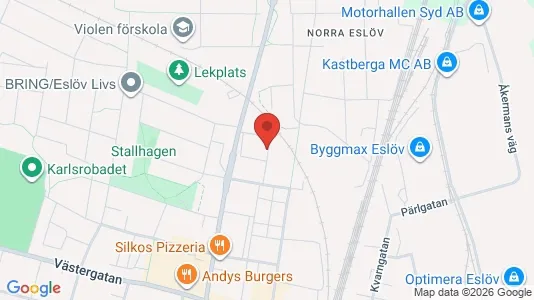 Apartments for rent i Eslöv - kort over placeringen