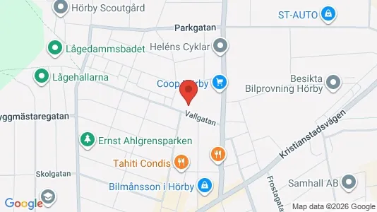 Apartments for rent i Hörby - kort over placeringen