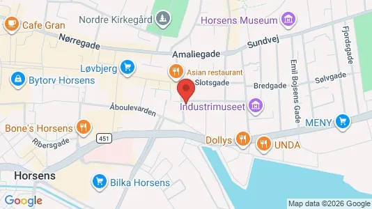 Apartments for rent i Horsens - kort over placeringen