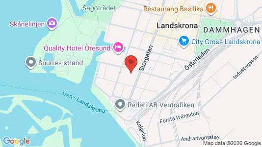 Apartments for rent i Landskrona - kort over placeringen