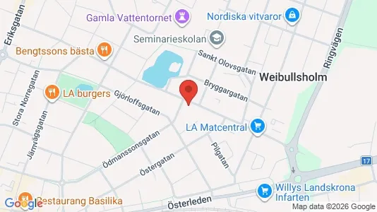Apartments for rent i Landskrona - kort over placeringen