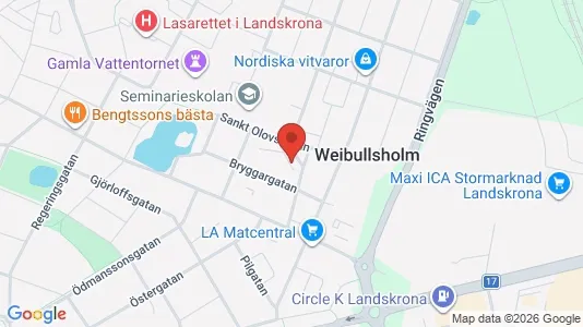 Apartments for rent i Landskrona - kort over placeringen