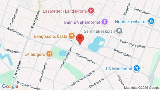 Apartments for rent i Landskrona - kort over placeringen