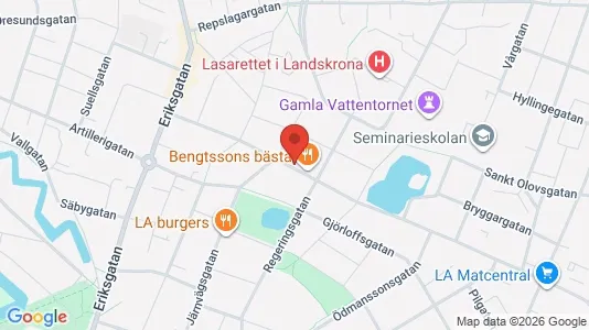 Apartments for rent i Landskrona - kort over placeringen