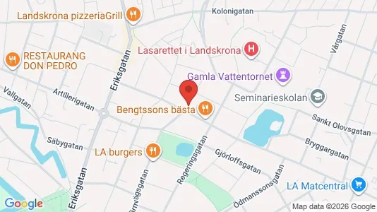 Apartments for rent i Landskrona - kort over placeringen