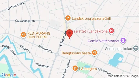 Apartments for rent i Landskrona - kort over placeringen