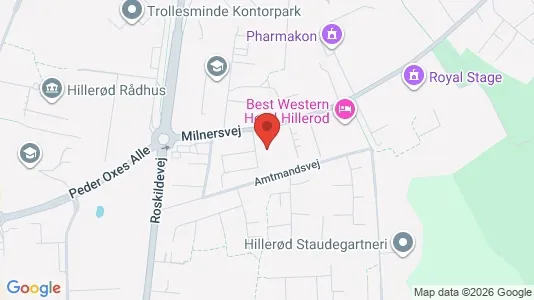 Apartments for rent i Hillerød - kort over placeringen