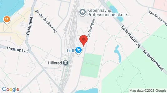 Apartments for rent i Hillerød - kort over placeringen