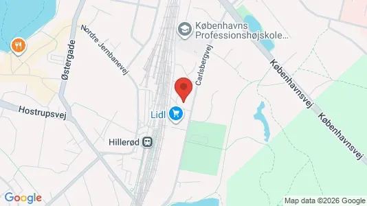 Apartments for rent i Hillerød - kort over placeringen