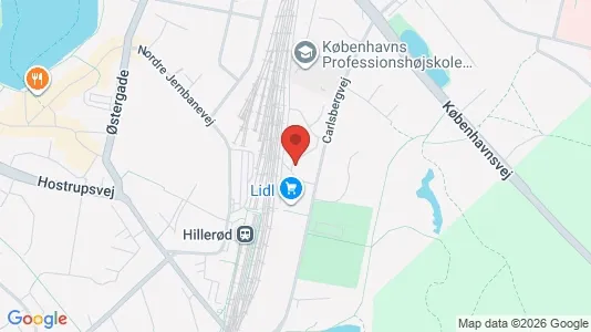 Apartments for rent i Hillerød - kort over placeringen