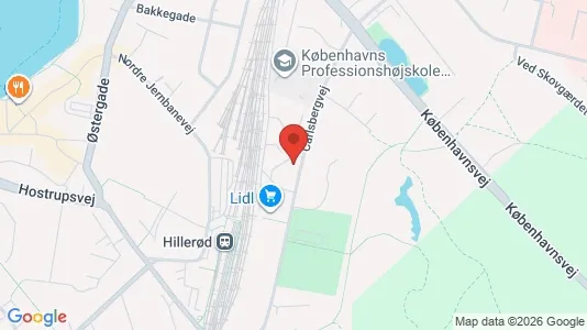 Apartments for rent i Hillerød - kort over placeringen