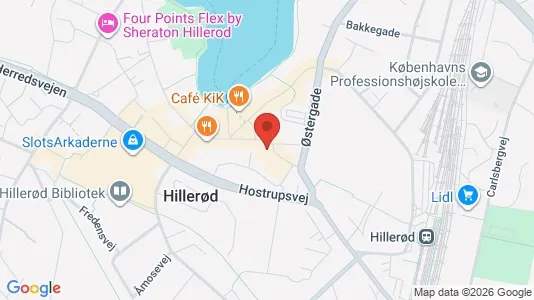 Apartments for rent i Hillerød - kort over placeringen