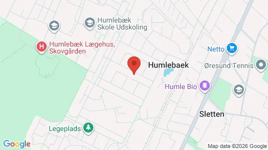 Apartments for rent i Humlebæk - kort over placeringen