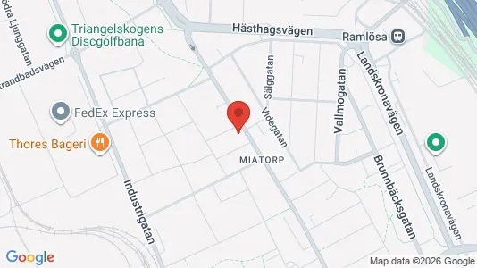 Apartments for rent i Helsingborg - kort over placeringen