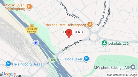 Apartments for rent i Helsingborg - kort over placeringen