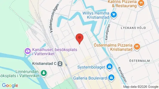 Apartments for rent i Kristianstad - kort over placeringen