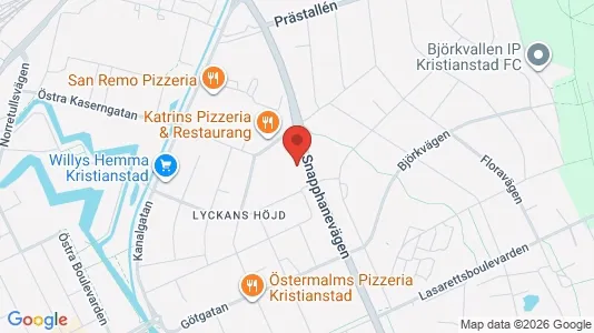 Apartments for rent i Kristianstad - kort over placeringen