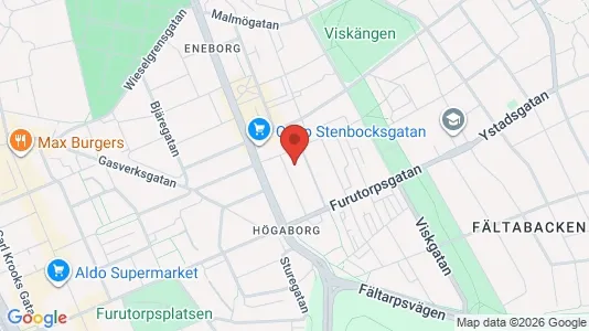 Apartments for rent i Helsingborg - kort over placeringen