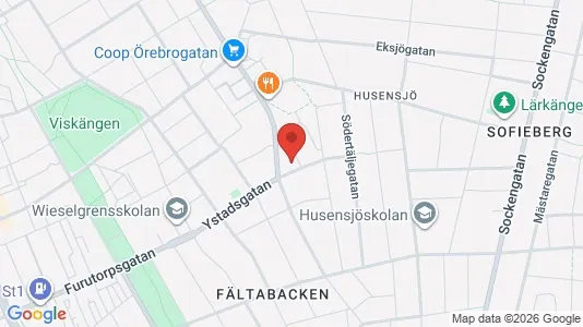 Apartments for rent i Helsingborg - kort over placeringen