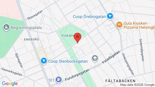 Apartments for rent i Helsingborg - kort over placeringen