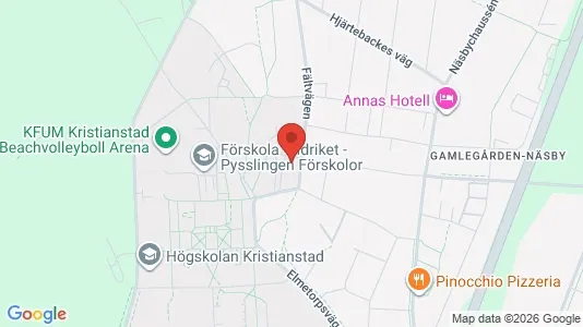 Rooms for rent i Kristianstad - kort over placeringen