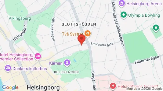 Apartments for rent i Helsingborg - kort over placeringen