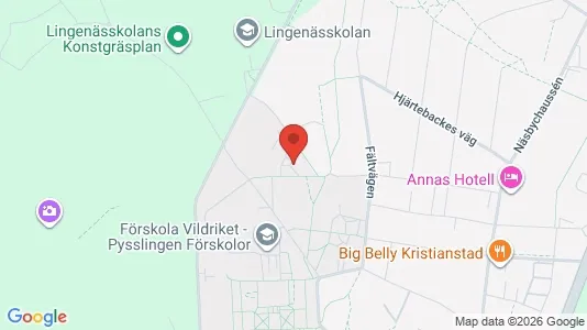 Rooms for rent i Kristianstad - kort over placeringen