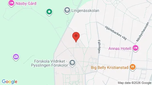 Rooms for rent i Kristianstad - kort over placeringen