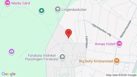 Rooms for rent i Kristianstad - kort over placeringen