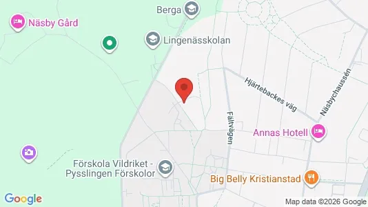 Rooms for rent i Kristianstad - kort over placeringen