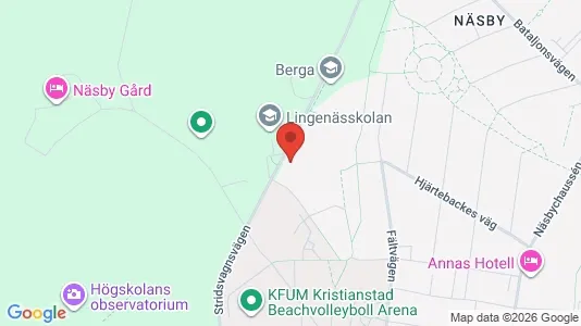 Rooms for rent i Kristianstad - kort over placeringen
