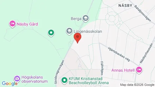 Rooms for rent i Kristianstad - kort over placeringen