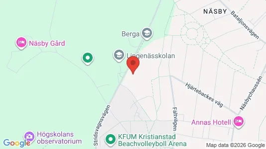Rooms for rent i Kristianstad - kort over placeringen