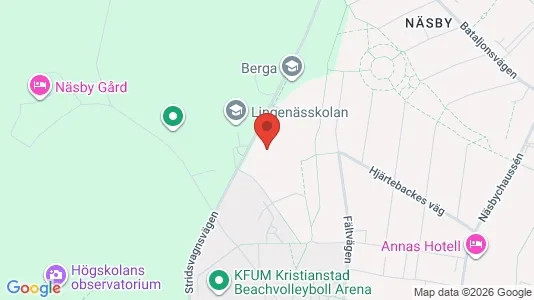 Rooms for rent i Kristianstad - kort over placeringen