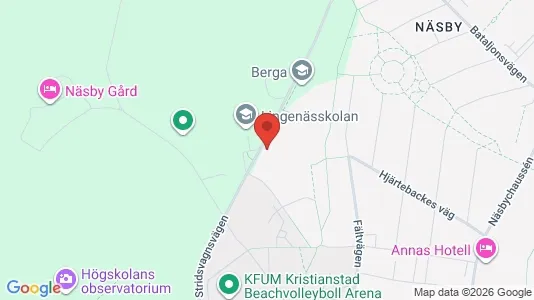Rooms for rent i Kristianstad - kort over placeringen