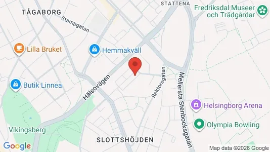 Apartments for rent i Helsingborg - kort over placeringen