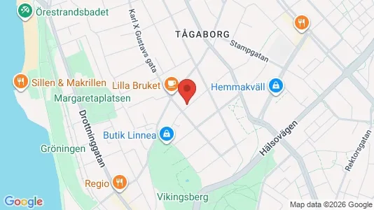 Apartments for rent i Helsingborg - kort over placeringen