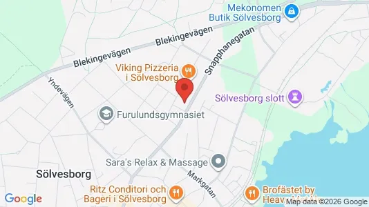 Apartments for rent i Sölvesborg - kort over placeringen