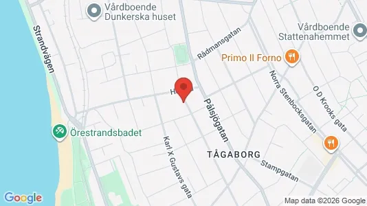 Apartments for rent i Helsingborg - kort over placeringen
