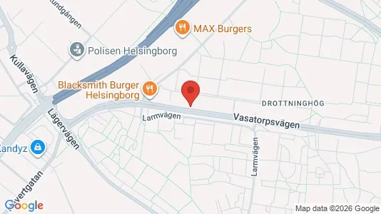 Apartments for rent i Helsingborg - kort over placeringen